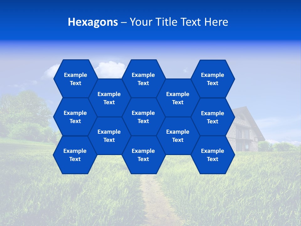 Big Cloud Garden PowerPoint Template