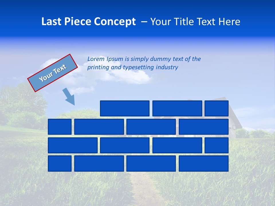 Big Cloud Garden PowerPoint Template