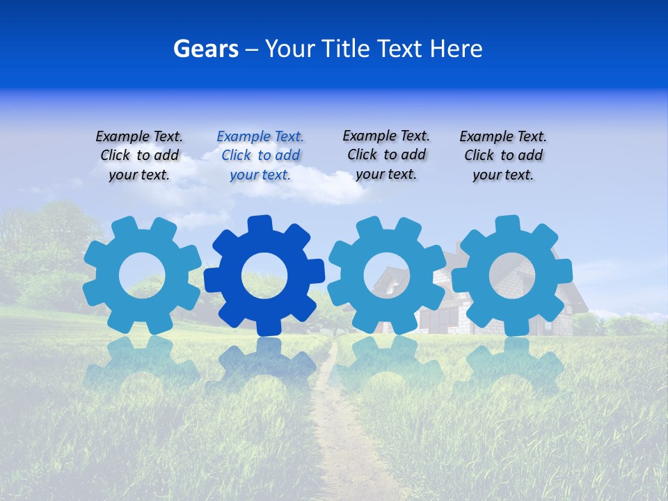 Big Cloud Garden PowerPoint Template