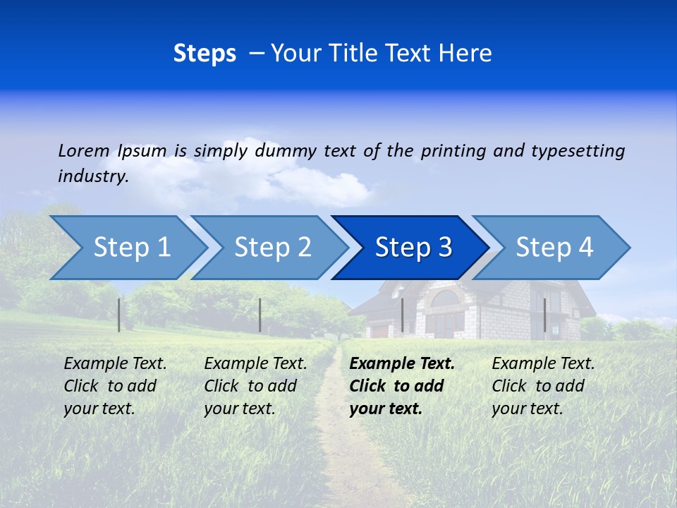 Big Cloud Garden PowerPoint Template