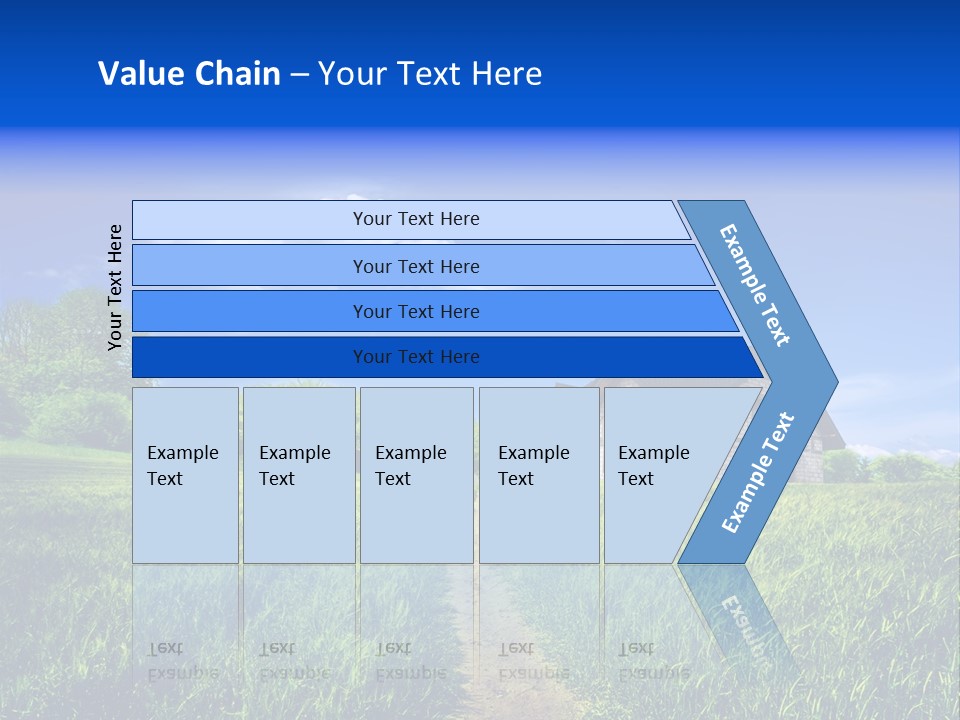 Big Cloud Garden PowerPoint Template