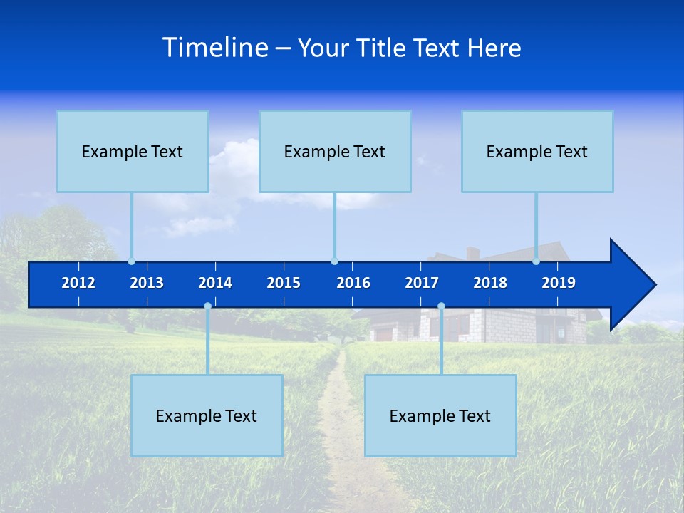 Big Cloud Garden PowerPoint Template