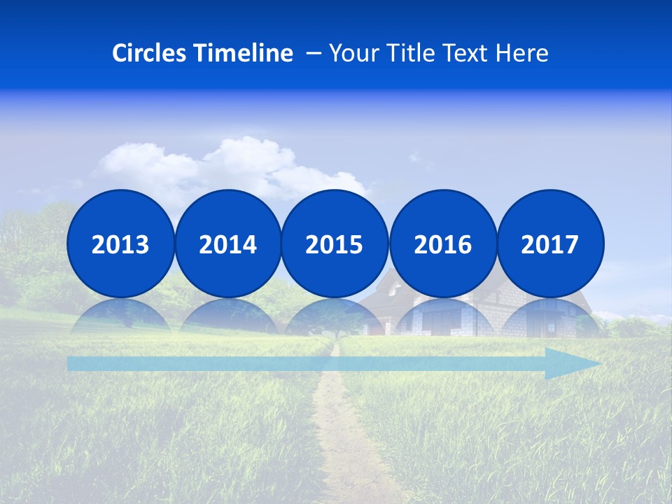 Big Cloud Garden PowerPoint Template