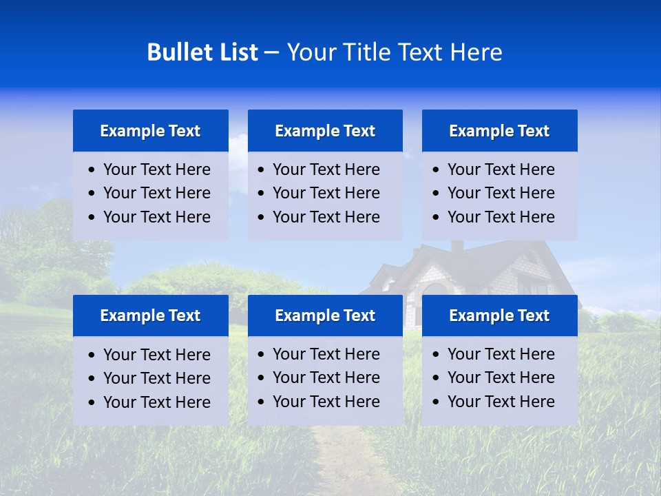 Big Cloud Garden PowerPoint Template