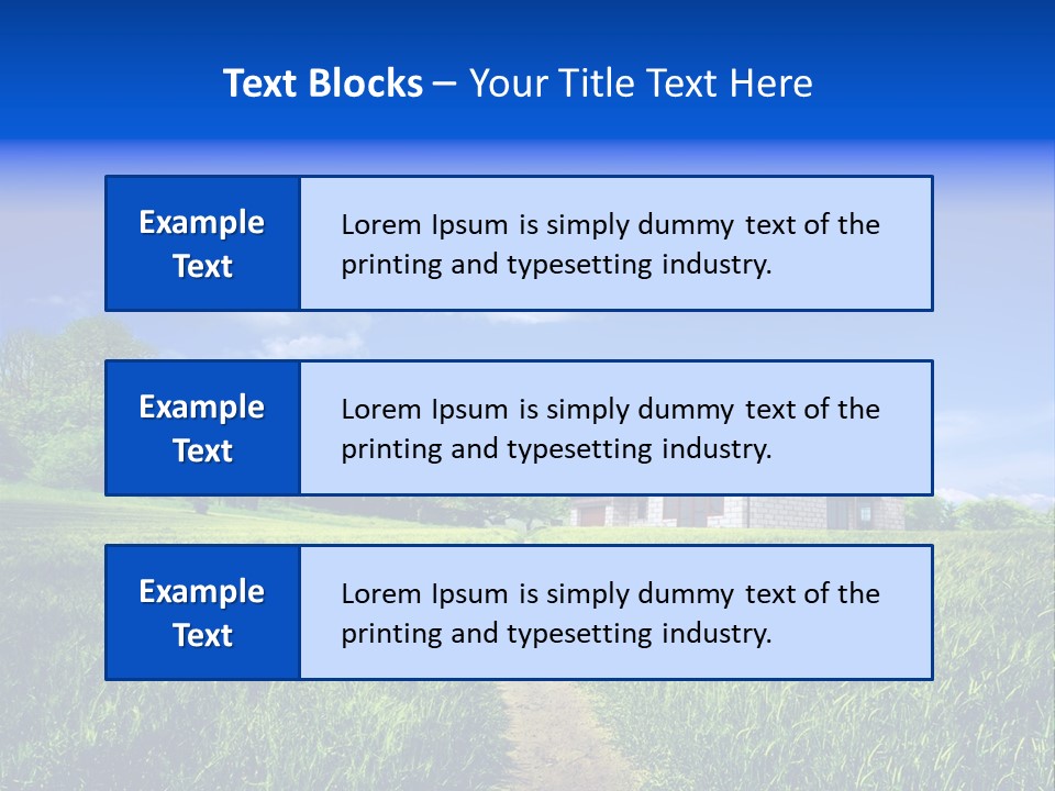 Big Cloud Garden PowerPoint Template