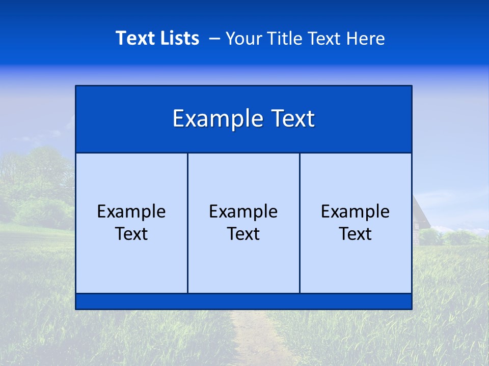 Big Cloud Garden PowerPoint Template