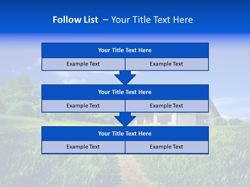 Big Cloud Garden PowerPoint Template