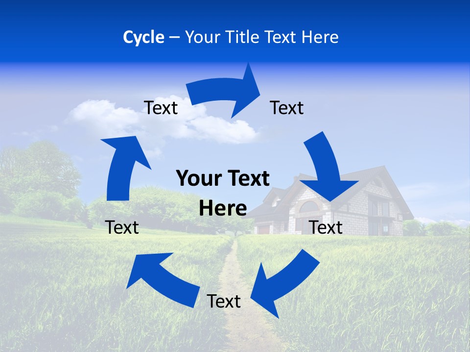 Big Cloud Garden PowerPoint Template