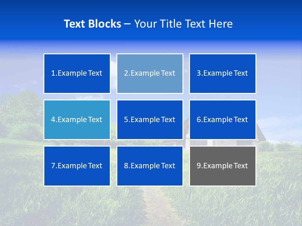 Big Cloud Garden PowerPoint Template