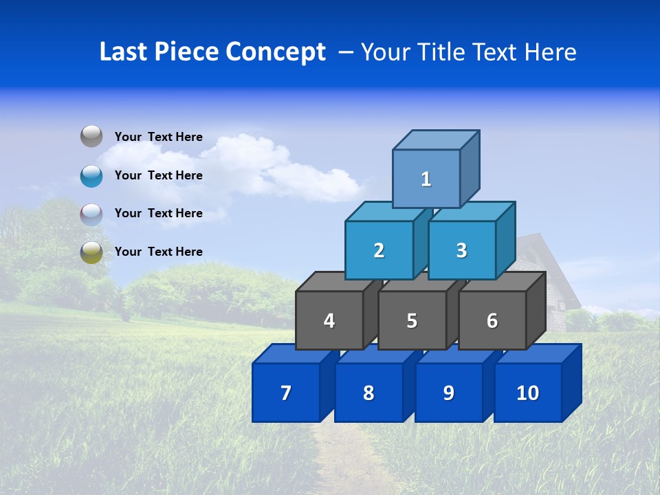 Big Cloud Garden PowerPoint Template