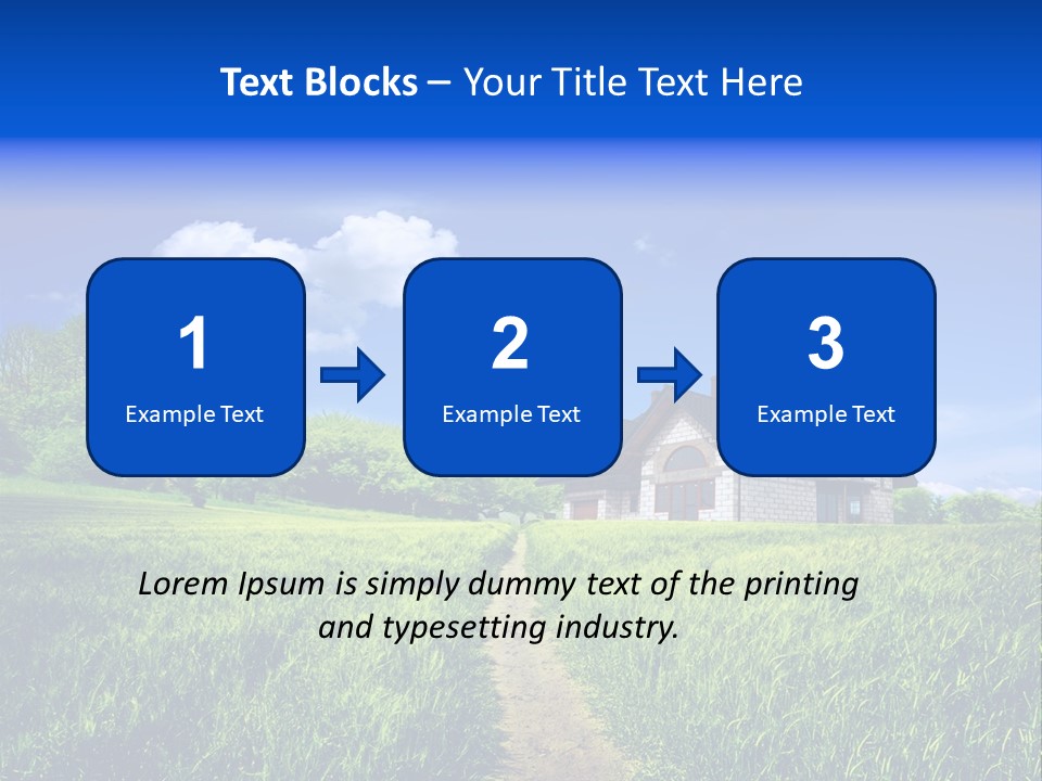 Big Cloud Garden PowerPoint Template