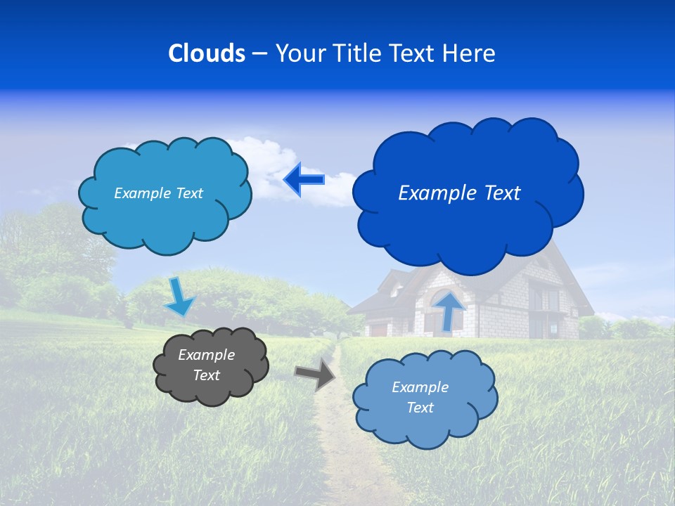 Big Cloud Garden PowerPoint Template