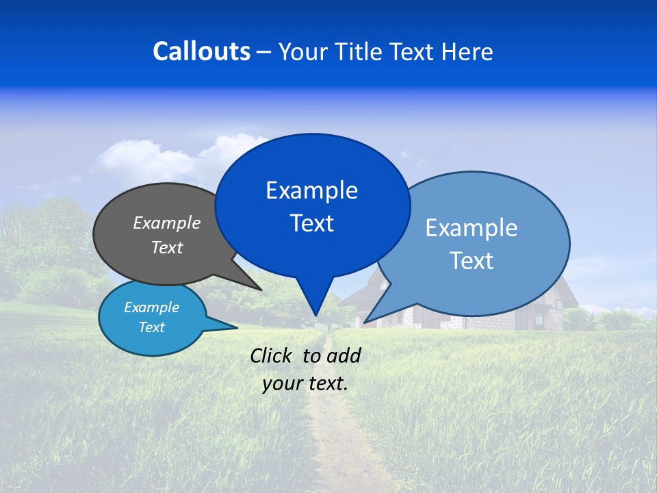 Big Cloud Garden PowerPoint Template