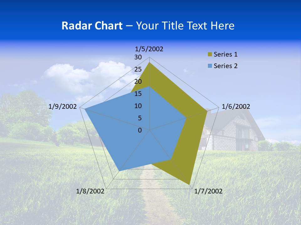 Big Cloud Garden PowerPoint Template