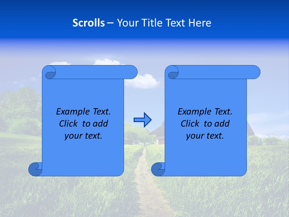 Big Cloud Garden PowerPoint Template