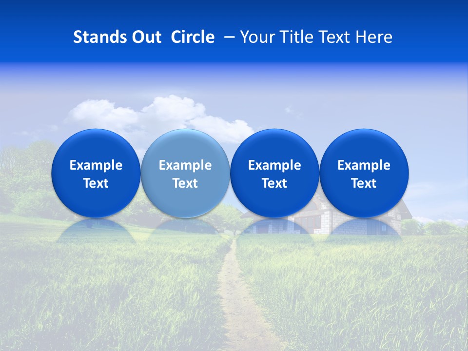 Big Cloud Garden PowerPoint Template