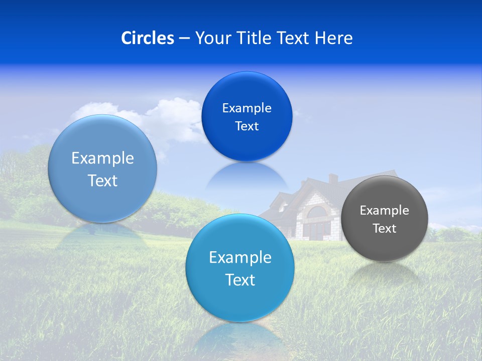 Big Cloud Garden PowerPoint Template