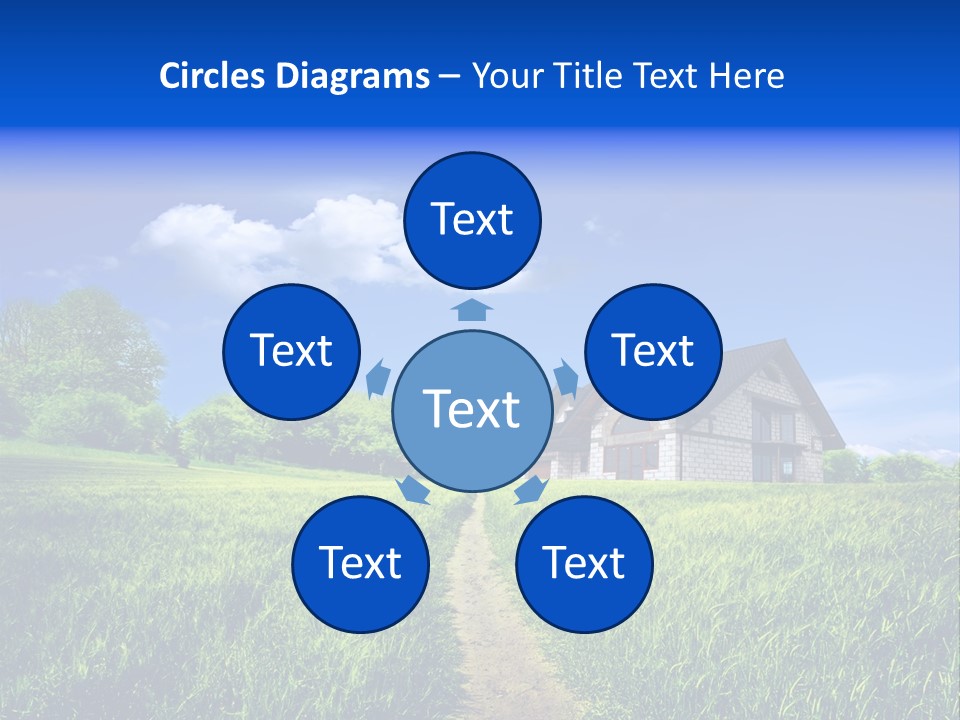 Big Cloud Garden PowerPoint Template