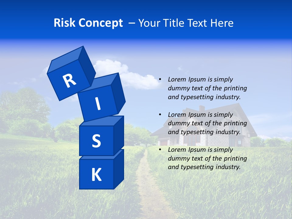 Big Cloud Garden PowerPoint Template