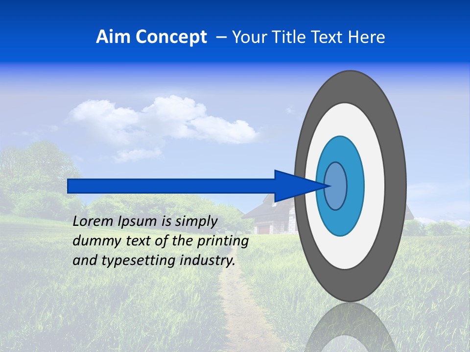 Big Cloud Garden PowerPoint Template