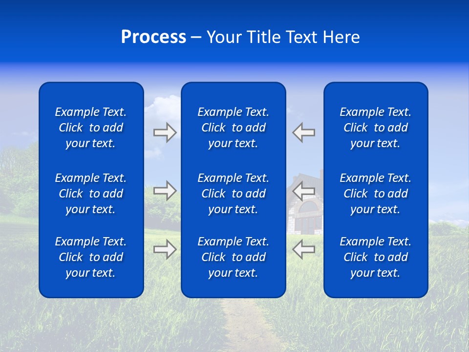 Big Cloud Garden PowerPoint Template