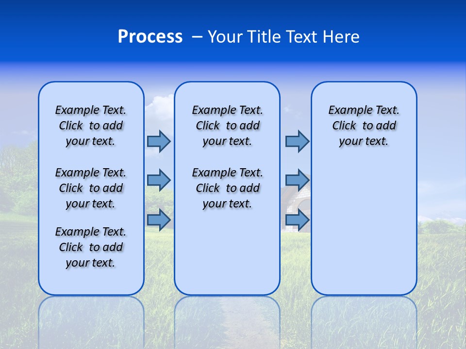 Big Cloud Garden PowerPoint Template