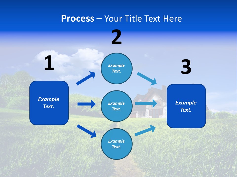 Big Cloud Garden PowerPoint Template