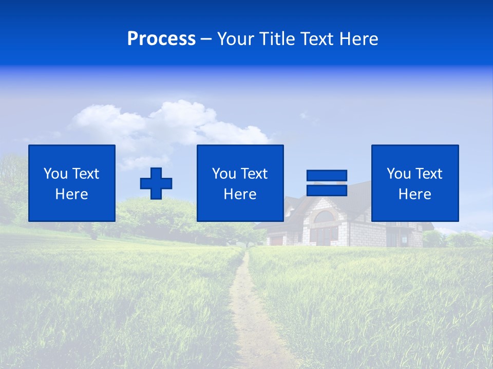 Big Cloud Garden PowerPoint Template