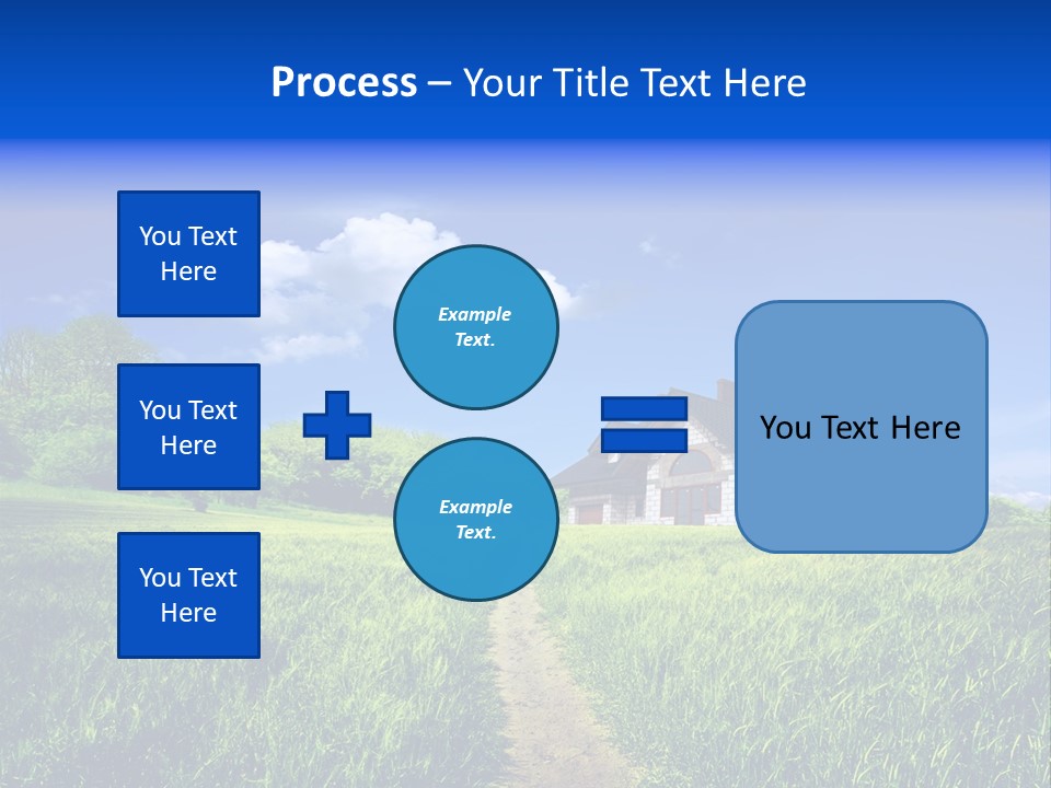 Big Cloud Garden PowerPoint Template