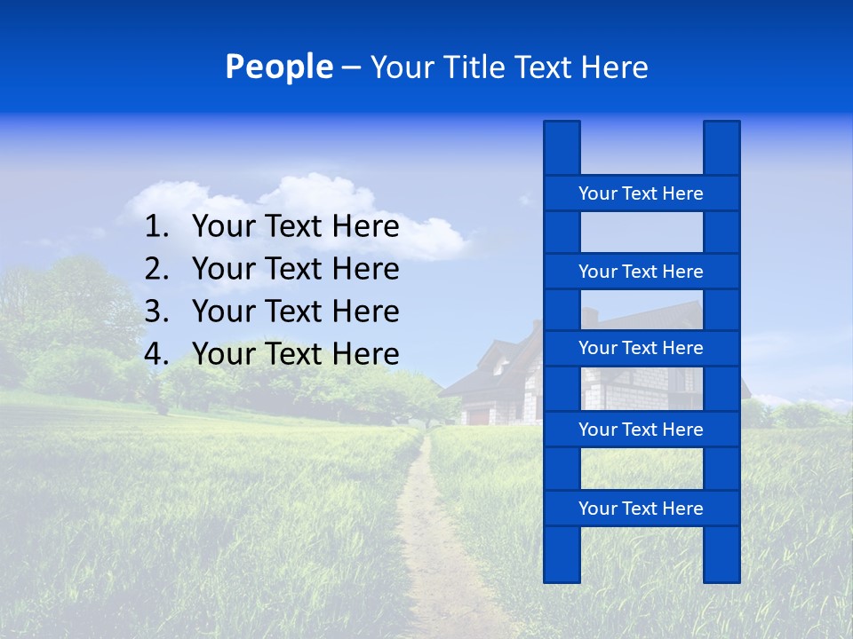 Big Cloud Garden PowerPoint Template