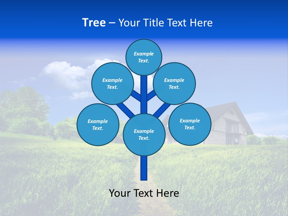 Big Cloud Garden PowerPoint Template