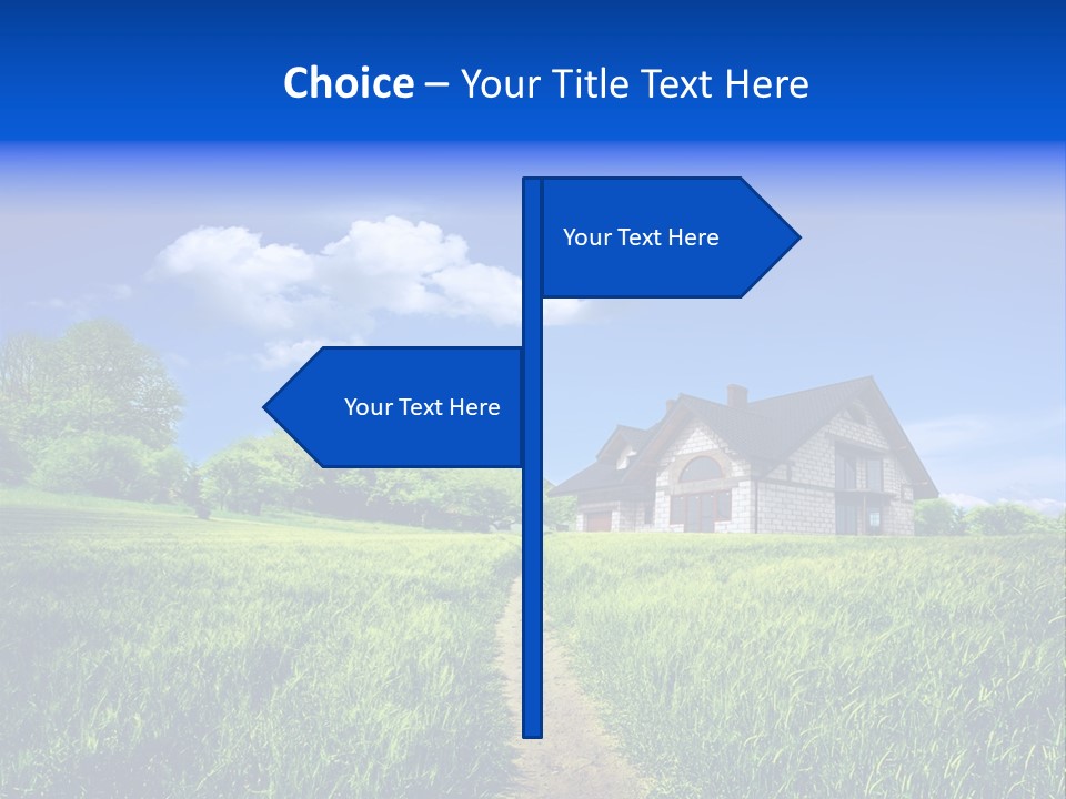 Big Cloud Garden PowerPoint Template