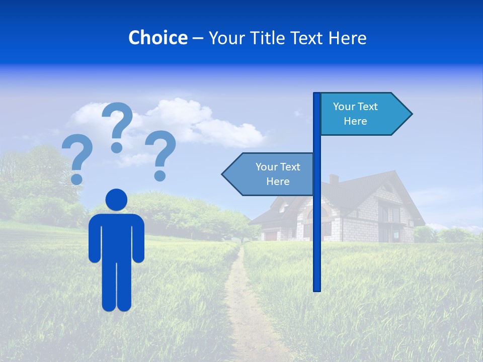 Big Cloud Garden PowerPoint Template