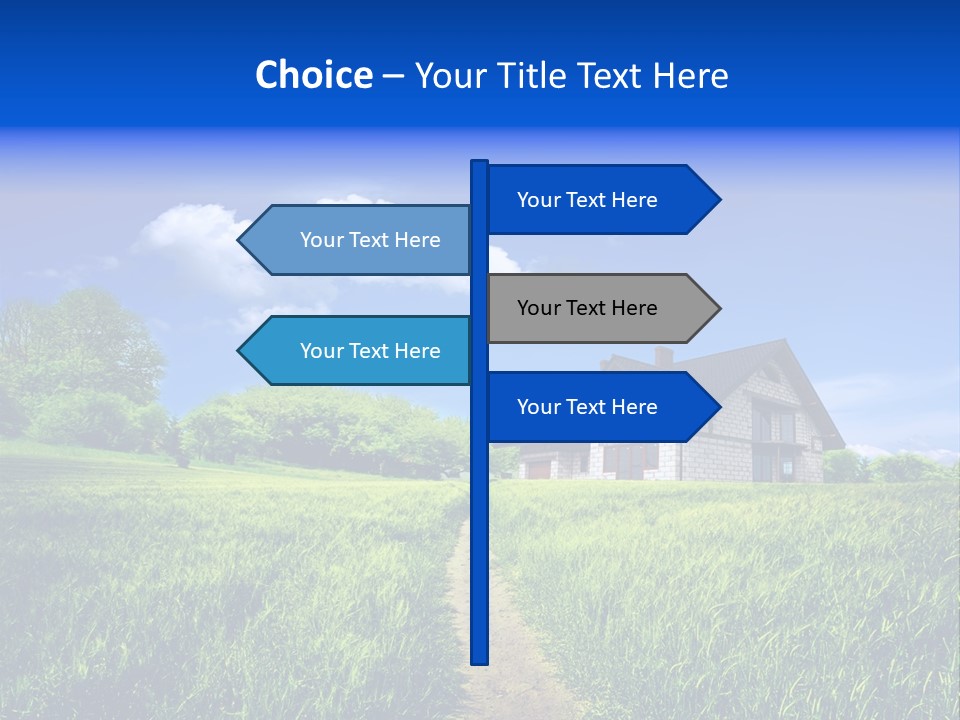 Big Cloud Garden PowerPoint Template