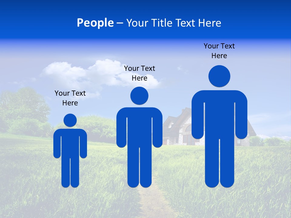 Big Cloud Garden PowerPoint Template