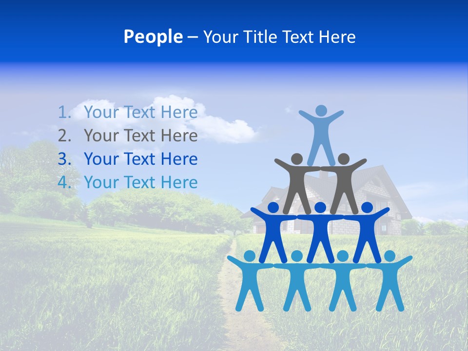 Big Cloud Garden PowerPoint Template