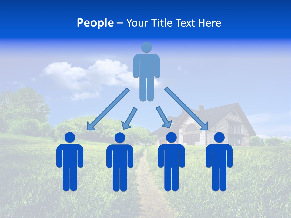 Big Cloud Garden PowerPoint Template