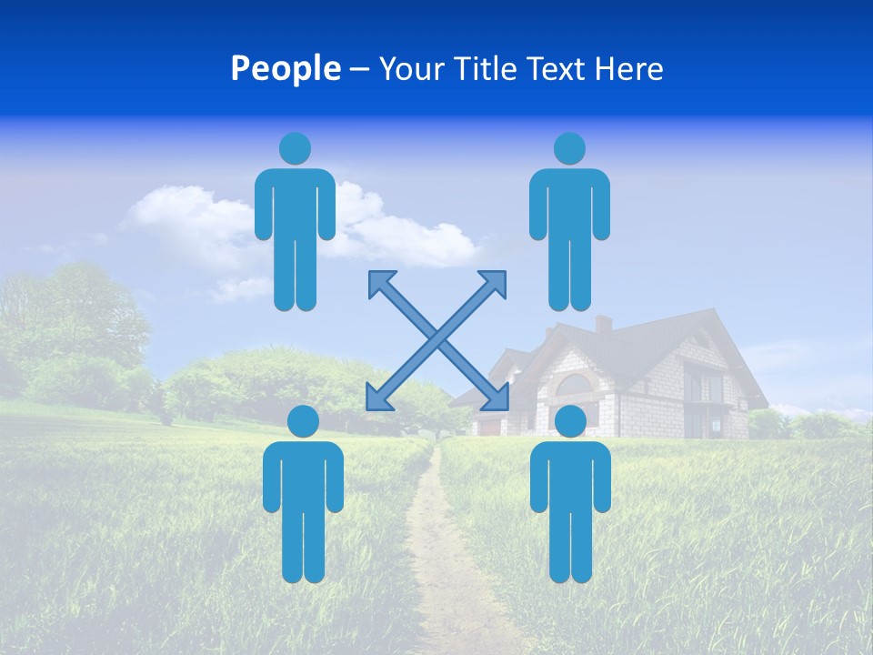 Big Cloud Garden PowerPoint Template