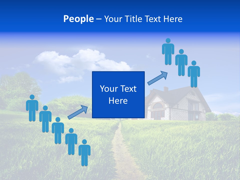 Big Cloud Garden PowerPoint Template