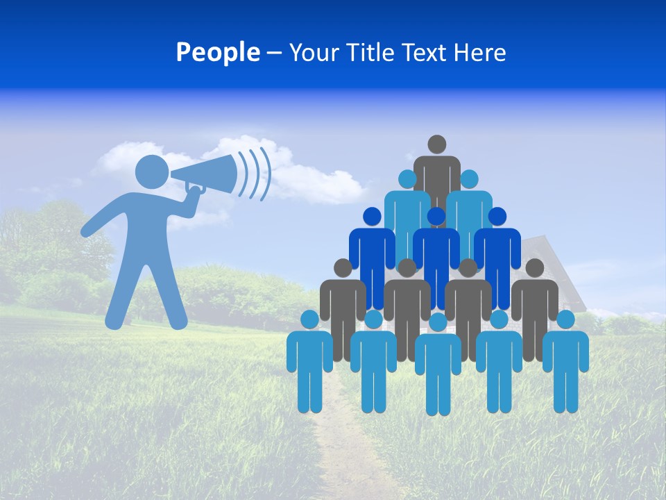 Big Cloud Garden PowerPoint Template