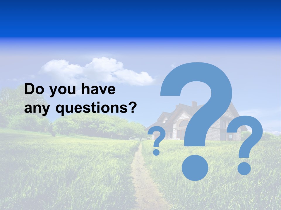 Big Cloud Garden PowerPoint Template