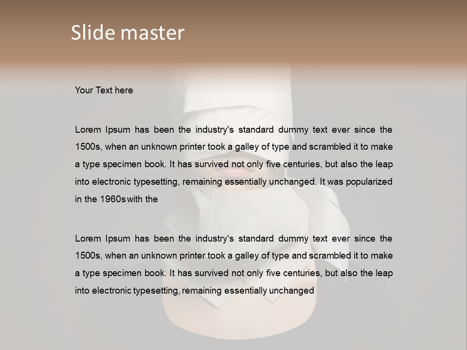 Female Around Face PowerPoint Template