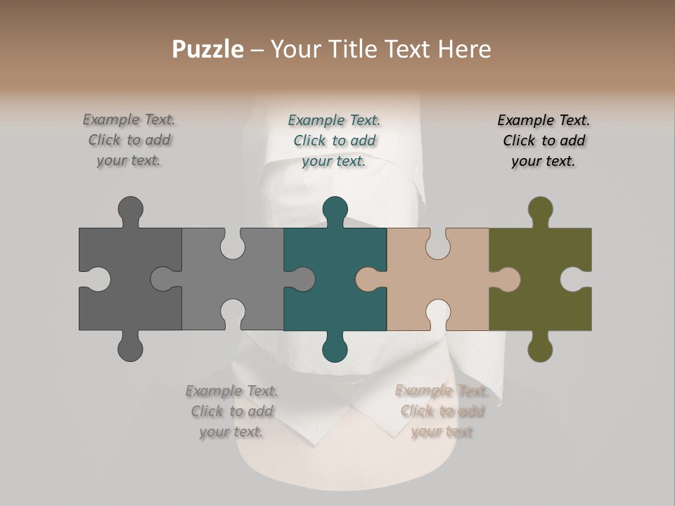 Female Around Face PowerPoint Template