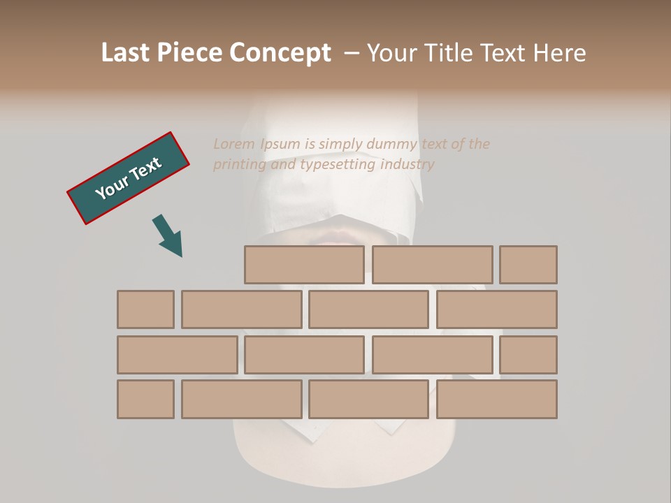 Female Around Face PowerPoint Template