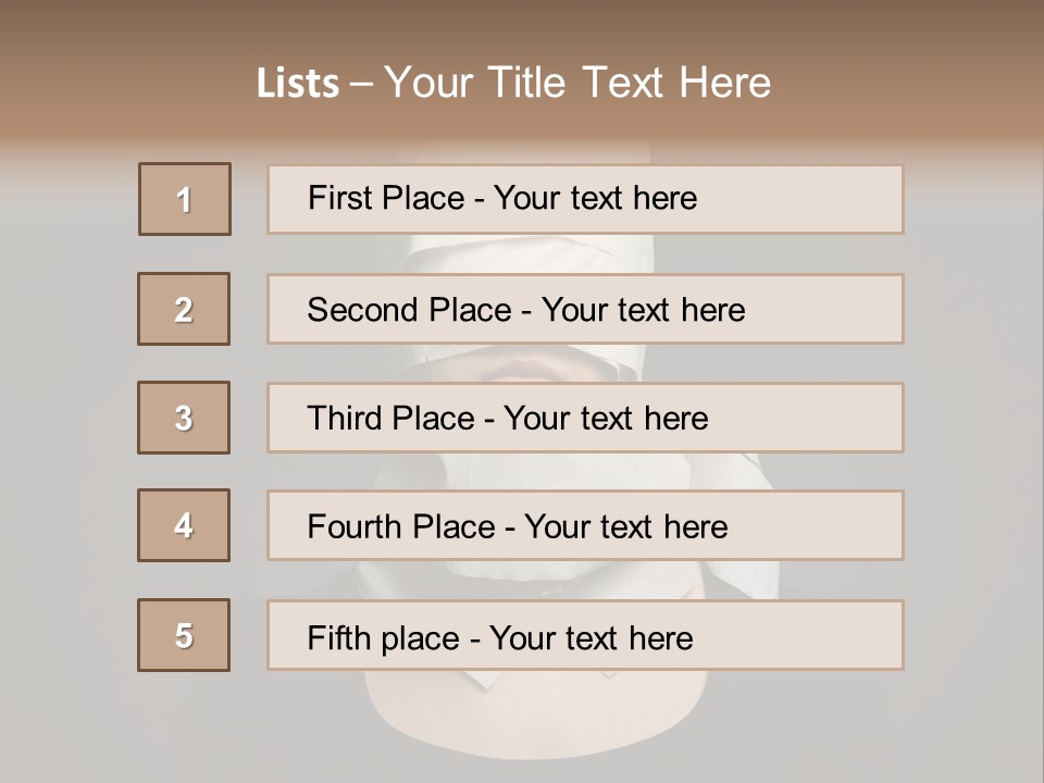 Female Around Face PowerPoint Template