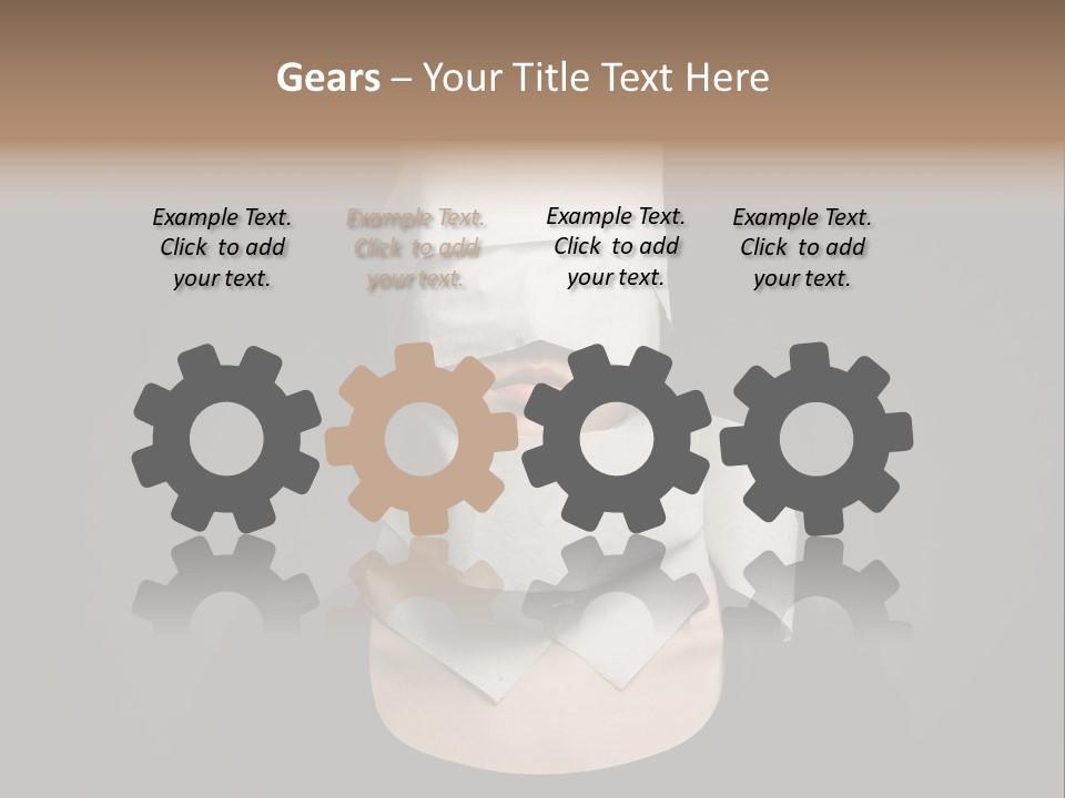 Female Around Face PowerPoint Template