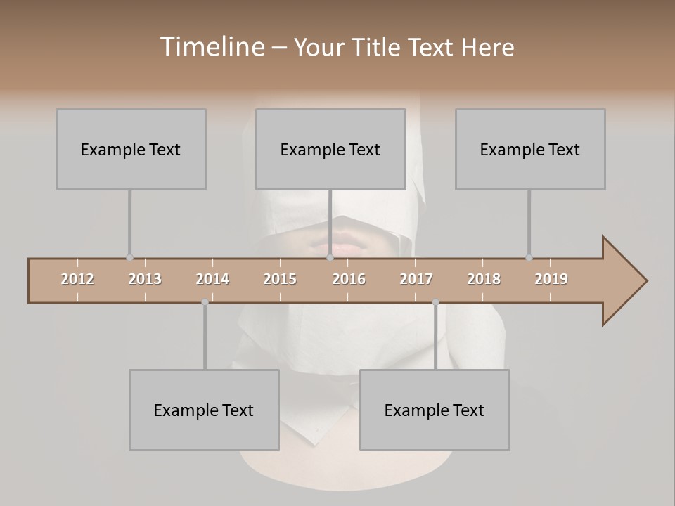 Female Around Face PowerPoint Template