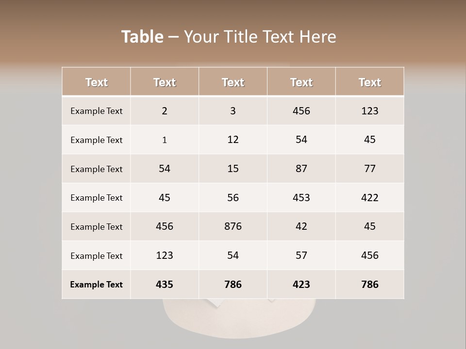 Female Around Face PowerPoint Template