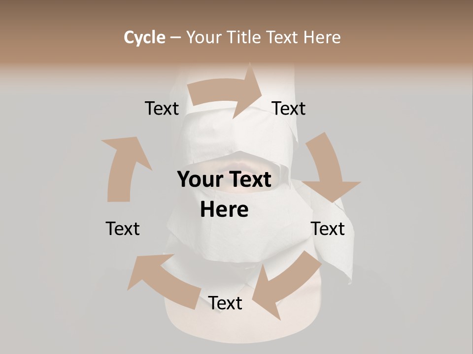 Female Around Face PowerPoint Template
