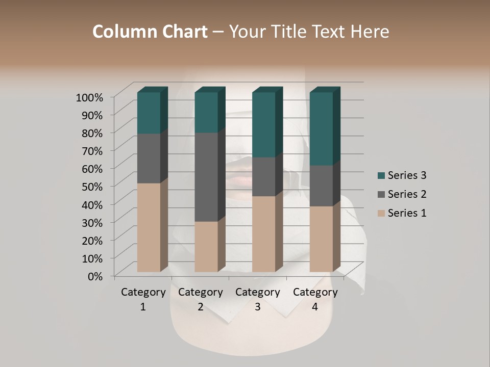 Female Around Face PowerPoint Template